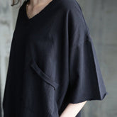 V-Neck Half Sleeves Casual Maxi Dress